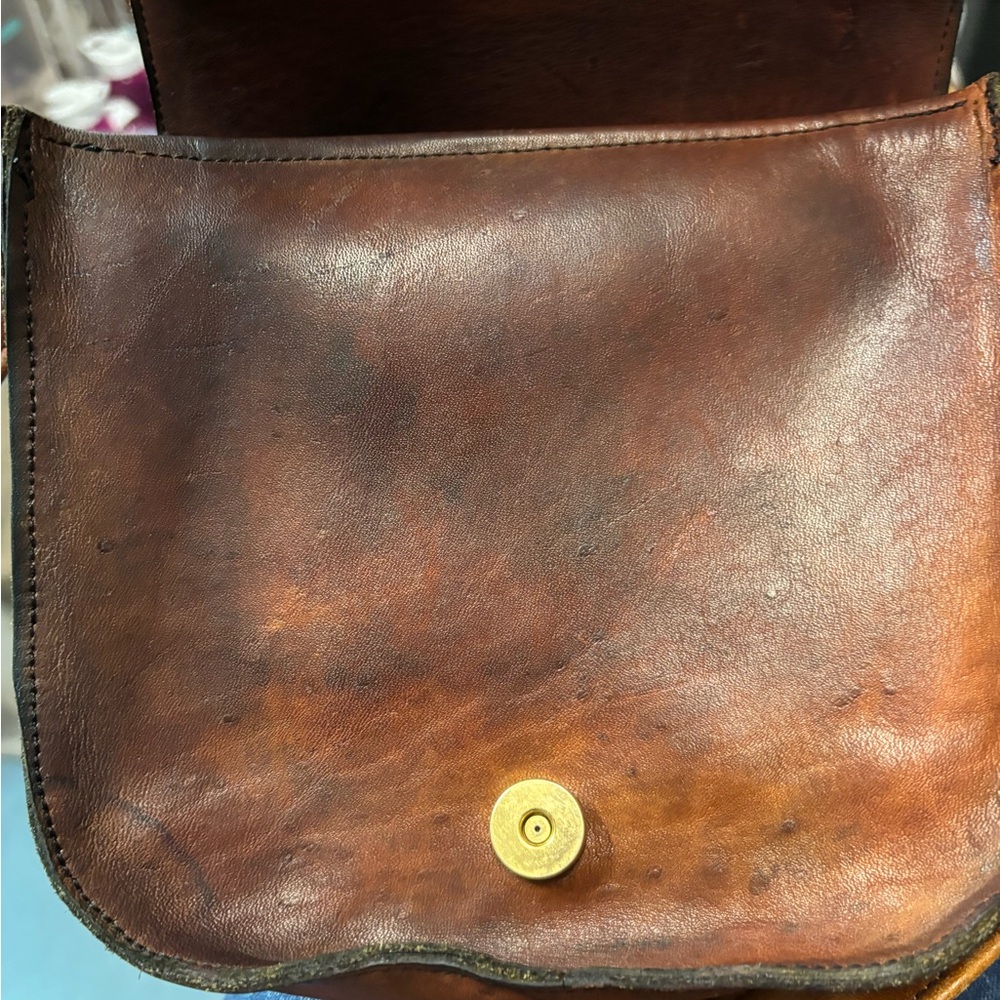Vintage Bill Jones brown leather satchel - Picture 6 of 11